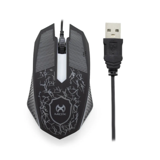 Mouse Mox USB Gamer C/Fio LED ME105 