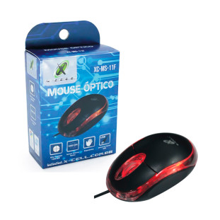 Mouse óptico USB 1000DPI MOD XC-MS-11F- X-CELL